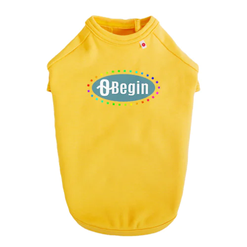 [0~Begin]ロゴプリント ドッグTシャツ