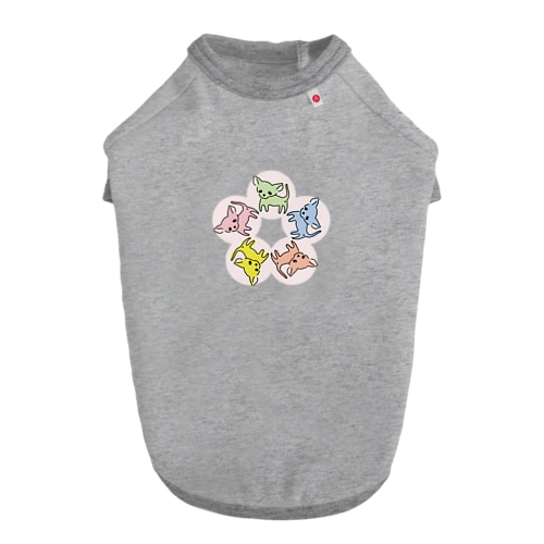 ゆるチワワ（フラワーサークル） Dog T-shirt