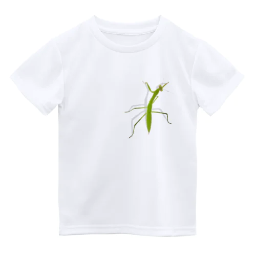 カマキリついてるよ！ ドライTシャツ