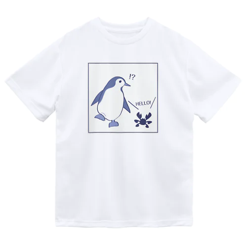 あいさつするカニとペンギン 1 Dry T-Shirt