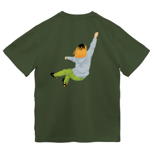 登る子さん９号 ドライTシャツ