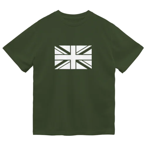 ユニオンジャック イギリス国旗 ホワイト ドライTシャツ