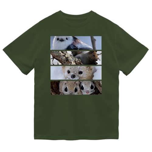 【エゾシリーズ】笑顔つながる北海道の動物 Dry T-Shirt