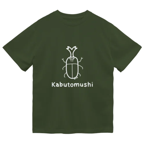 Kabutomushi (カブトムシ) 白デザイン ドライTシャツ