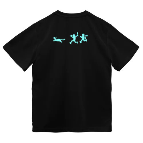 いたち　まてまて（水） ドライTシャツ