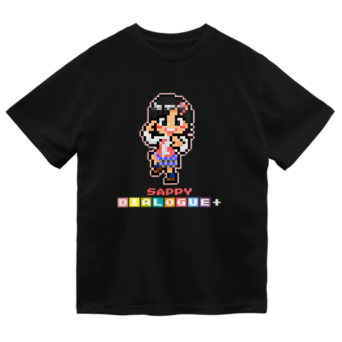 ドットDIALOGUE＋ さっぴ推しドライTシャツ(黒) Dry T-Shirt