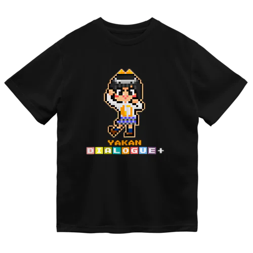 ドットDIALOGUE＋ やかん推しドライTシャツ(黒) Dry T-Shirt