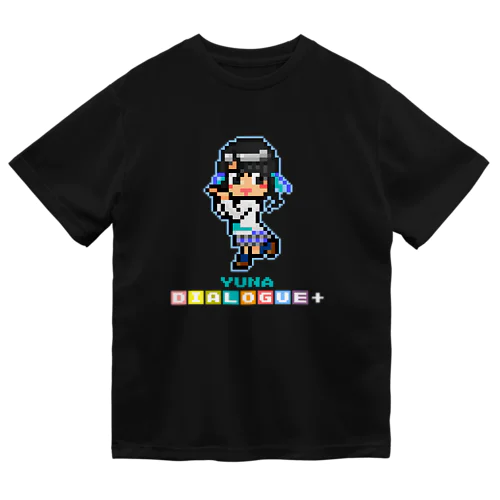 ドットDIALOGUE＋ ゆーな推しドライTシャツ(黒) ドライTシャツ