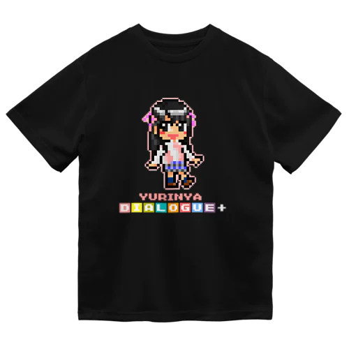 ドットDIALOGUE＋ ゆりにゃ推しドライTシャツ(黒) ドライTシャツ