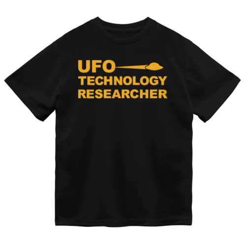 UFO・テクノロジー・リサーチャー・UFO研究・観察・調査・TECHNOLOGY・RESEARCHER・イエロー・UAP ドライTシャツ