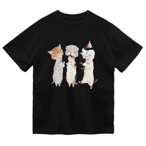 ねこがぶりにゃんこ Dry T-Shirt