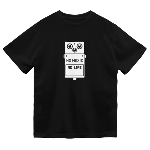 ノーミュージックノーライフ エフェクターデザイン ホワイト Dry T-Shirt