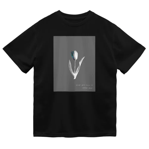 Sea ​​Blue , Charcoal , Art TULIP . ドライTシャツ