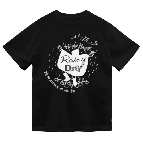 【new】Happy Happy Rainy DAY(ハッピーハッピーレイニーデー)白線ver. ドライTシャツ