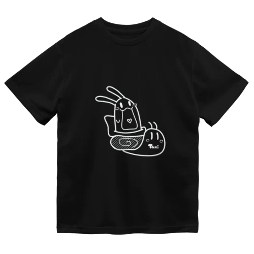 ゆっくり急いでます（黒Tシャツ） ドライTシャツ