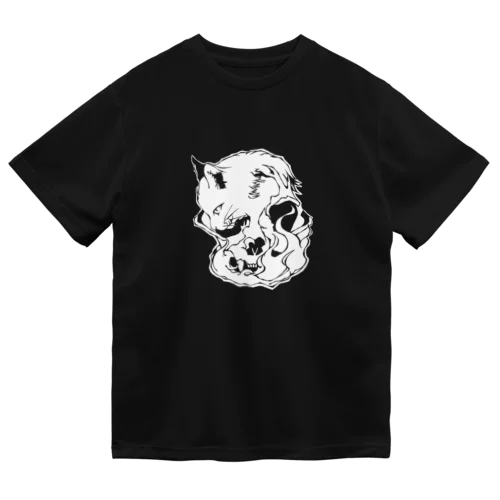 Cats And Skulls White ドライTシャツ