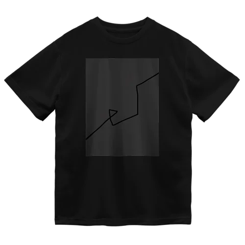 CharcoalGray BlackLineArt Dry T-Shirt