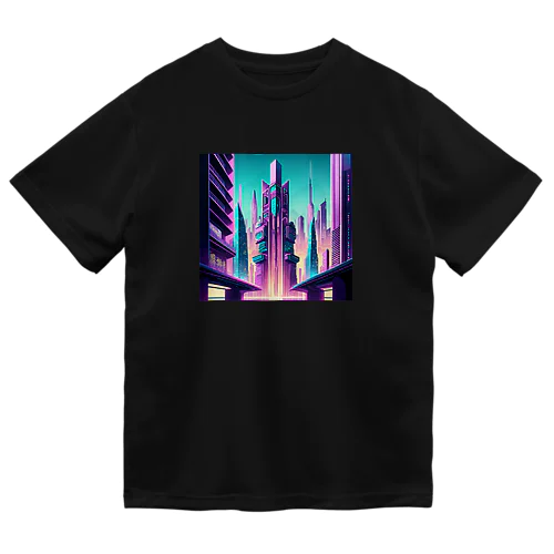 サイバーパンク都市 ドライTシャツ