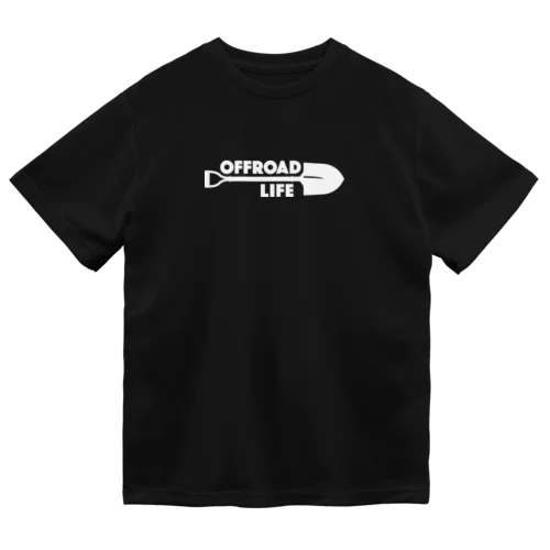 オフロードライフ スコップデザイン クロカン ホワイト ドライTシャツ