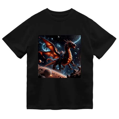 宇宙の神秘的なドラゴン ドライTシャツ