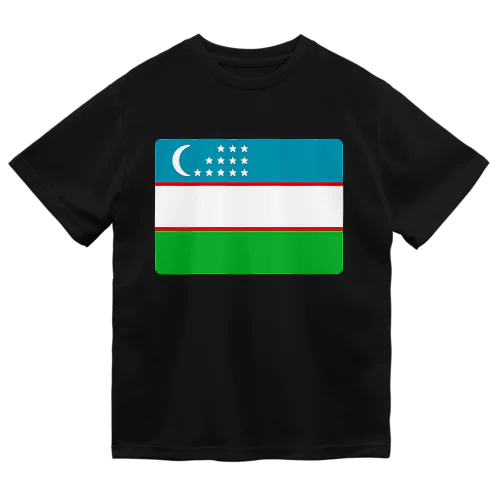 ウズベキスタンの国旗 ドライTシャツ