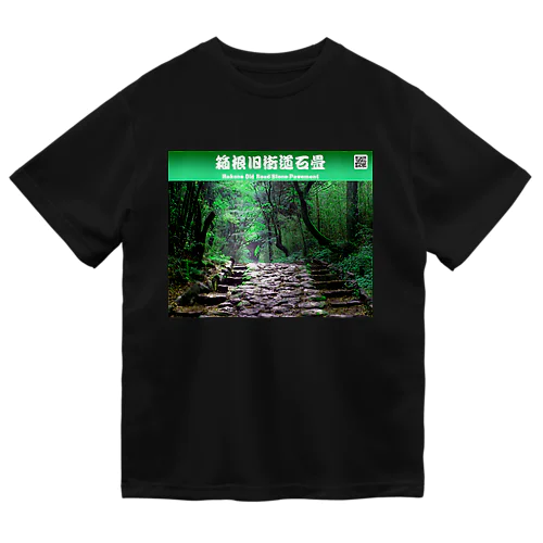 箱根旧街道石畳  Hakone Old Road Stone Pavement ドライTシャツ