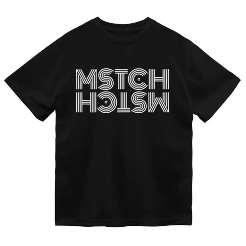 ラインMSTCH白ロゴTシャツ ドライTシャツ