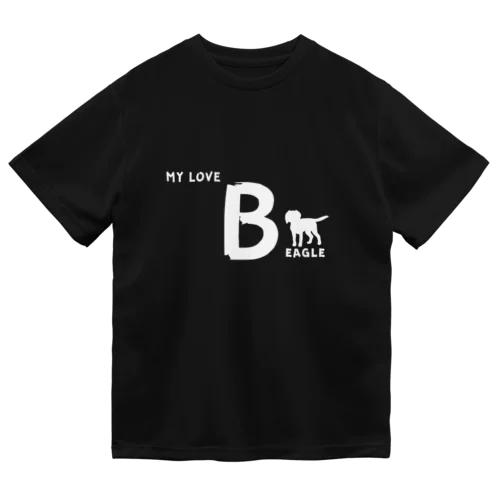 MY LOVE BEAGLE（ビーグル）　ホワイト ドライTシャツ