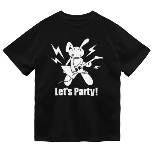  Let's party! （ホワイトプリント） ドライTシャツ