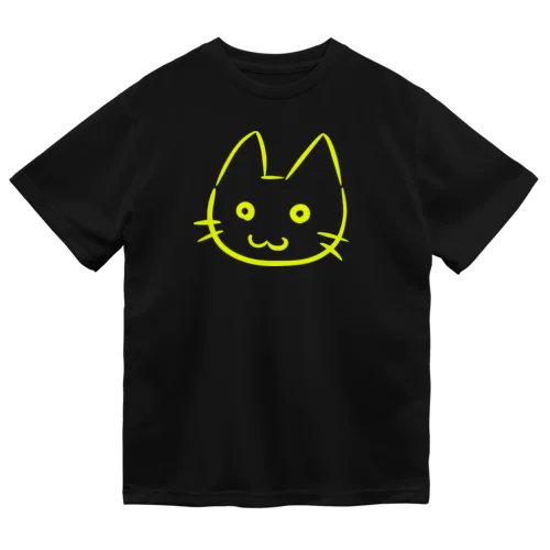 黄色猫 ドライTシャツ