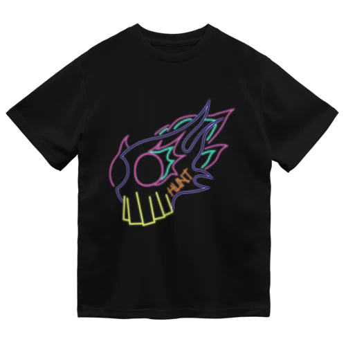 がいこつとほのお Skull and flame 80's ドライTシャツ