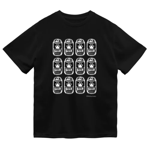 肉球印ビール(生地濃色) Dry T-Shirt