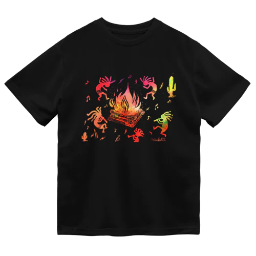 ココペリ　焚火 ドライTシャツ