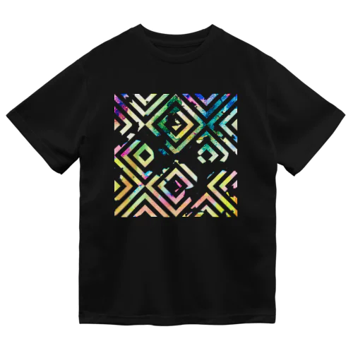 Colorful Watercolor (square) ドライTシャツ