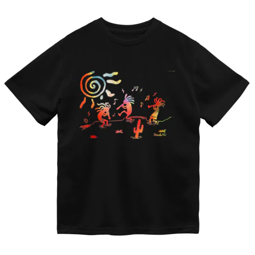 ココペリと太陽 ドライTシャツ