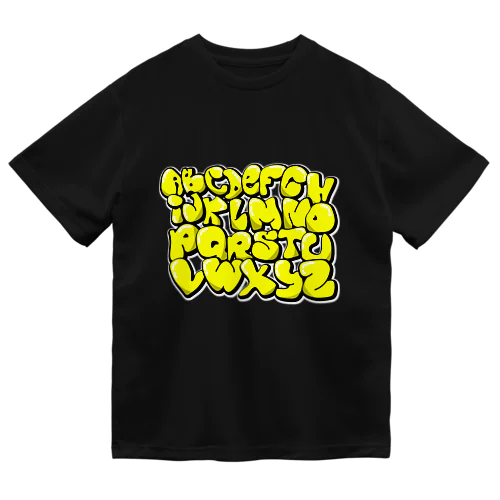 アルファベット_イエロー Dry T-Shirt