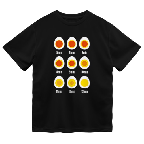 ゆで卵早見表 Dry T-Shirt