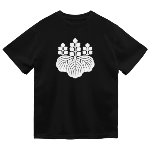 豊臣秀吉/太閤/五七の桐/ホワイト ドライTシャツ