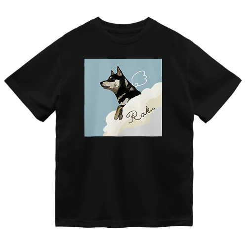 柴犬ROKU【天使】 ドライTシャツ