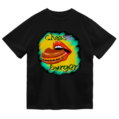チーズバーガー-グルメシリーズ Dry T-Shirt