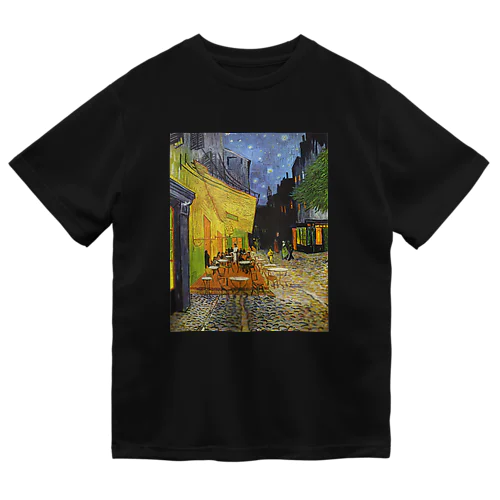 Terrasse du café le soir ドライTシャツ