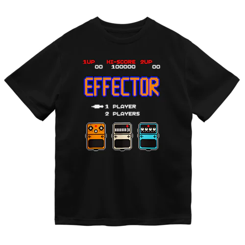 レトロゲーム風なエフェクター ドライTシャツ