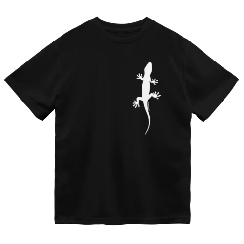 lizard（ヤモリ／ホワイト Dry T-Shirt