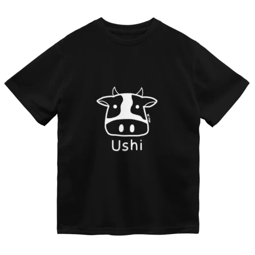 Ushi (牛) 白デザイン Dry T-Shirt