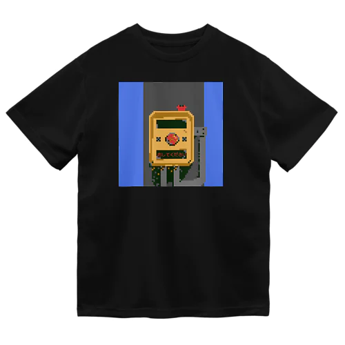 歩行者用信号機押しボタン【ドット絵カニさん】 ドライTシャツ