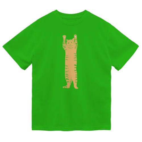 バンザイ猫　クリア ドライTシャツ