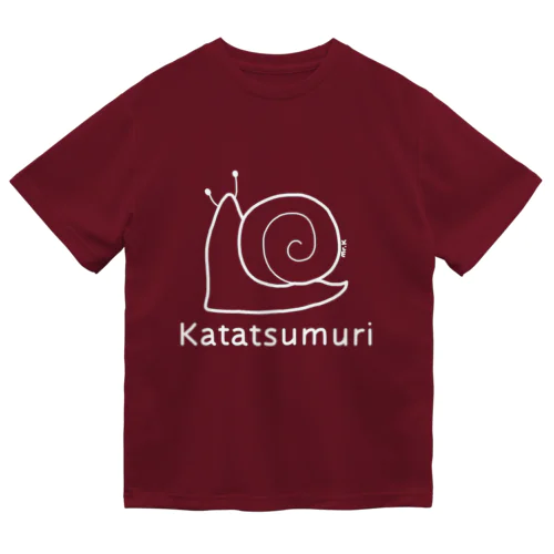 Katatsumuri (カタツムリ) 白デザイン ドライTシャツ