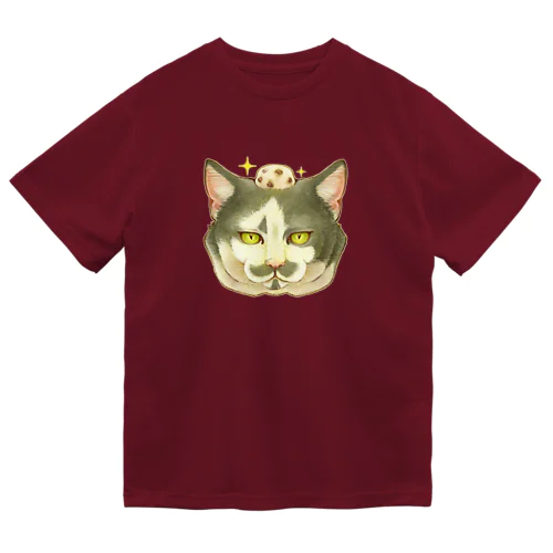 猫さんと豆大福 ドライTシャツ