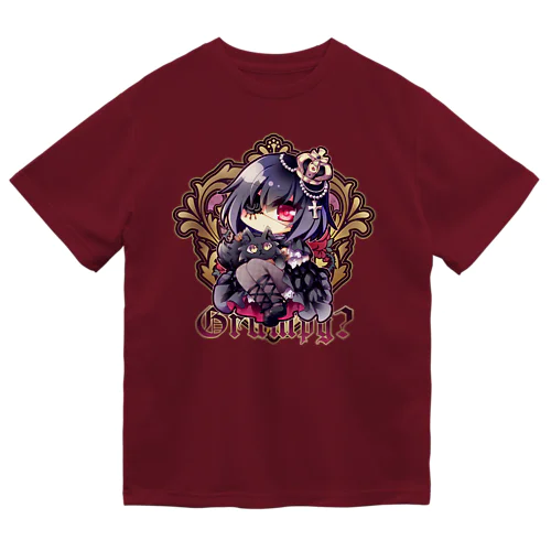 不機嫌と王冠とお猫さま - Ctype ドライTシャツ