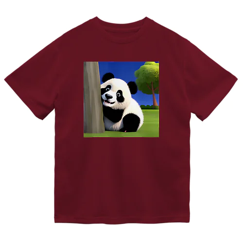 パンダの赤ちゃん　可愛いアニメーション ドライTシャツ